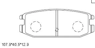 Brake Pad Set, disc brake (KD4204)