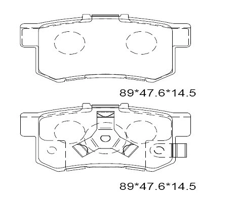 Brake Pad Set, disc brake (KD1517W)