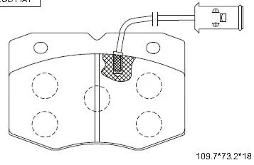 Brake Pad Set, disc brake (KD7612)