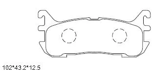 Brake Pad Set, disc brake (KD3713)