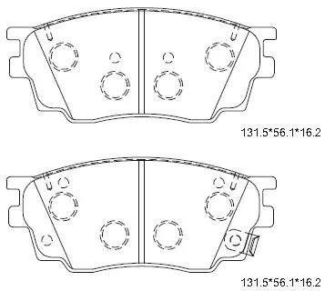 Brake Pad Set, disc brake (KD3790)