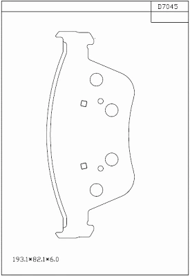 Brake Pad Set, disc brake (KD7045)