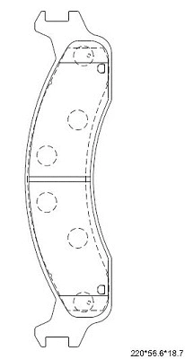 Brake Pad Set, disc brake (KD6332)