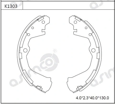 Brake Shoe Set (K1303)
