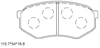 Brake Pad Set, disc brake (KD4350)
