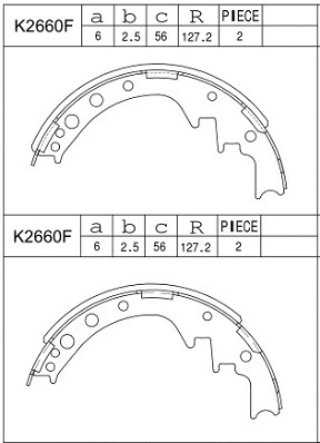 Brake Shoe Set (K2660F)