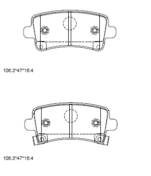 Brake Pad Set, disc brake (KD6525)