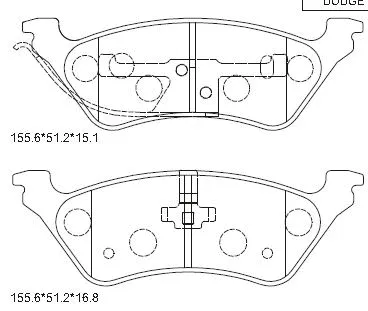 Brake Pad Set, disc brake (KD6509)