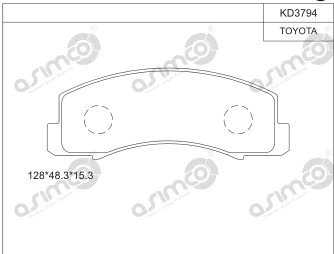 Brake Pad Set, disc brake (KD3794)