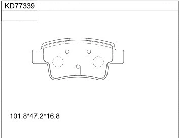 Brake Pad Set, disc brake (KD77339)
