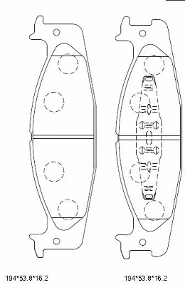Brake Pad Set, disc brake (KD6315)