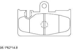 Brake Pad Set, disc brake (KD2752)