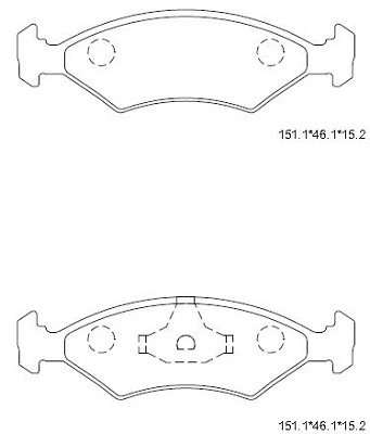 Brake Pad Set, disc brake (KD6724)