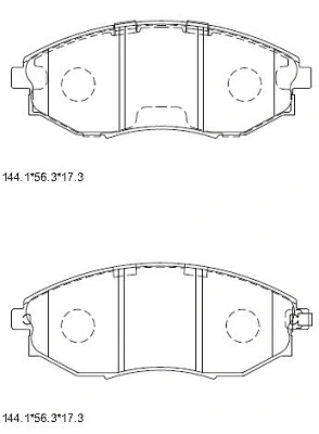 Brake Pad Set, disc brake (KD3735F)