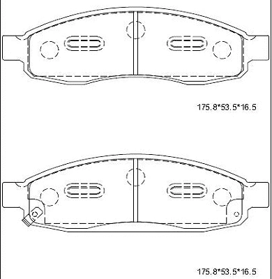 Brake Pad Set, disc brake (KD1413)