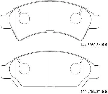 Brake Pad Set, disc brake (KD2712)