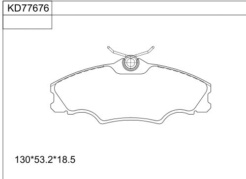 Brake Pad Set, disc brake (KD77676)