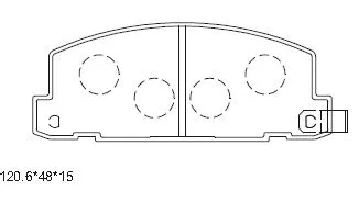Brake Pad Set, disc brake (KD4726)