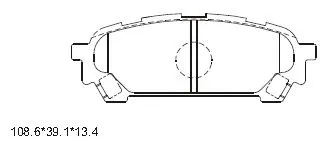 Brake Pad Set, disc brake (KD3720)