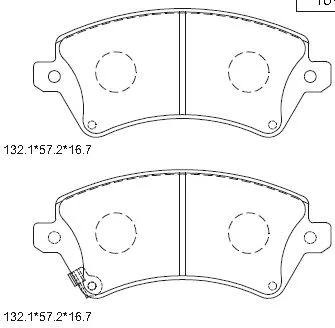 Brake Pad Set, disc brake (KD2774)