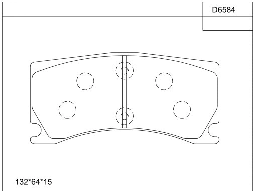 Brake Pad Set, disc brake (KD6584)