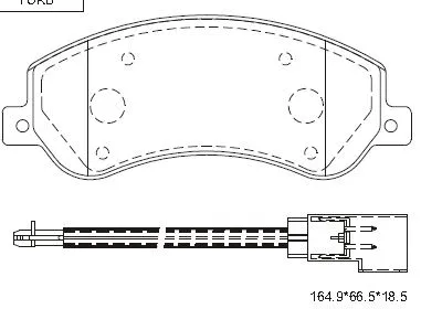 Brake Pad Set, disc brake (KD6788)