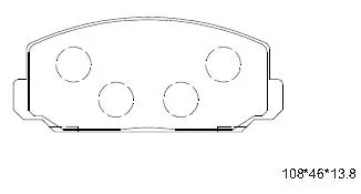 Brake Pad Set, disc brake (KD1741W)