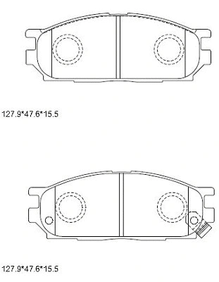 Brake Pad Set, disc brake (KD3744)