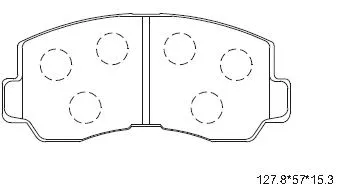 Brake Pad Set, disc brake (KD4732)