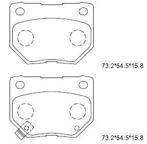 Brake Pad Set, disc brake (KD1717)