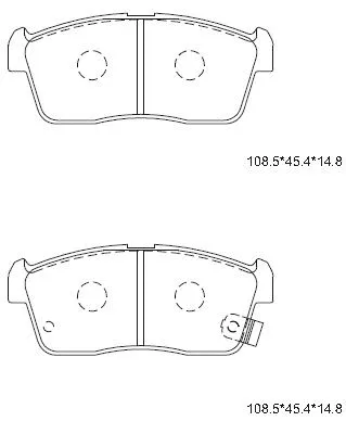 Brake Pad Set, disc brake (KD3732)