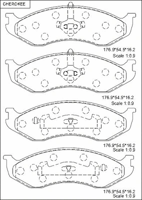 Brake Pad Set, disc brake (KD6204N)
