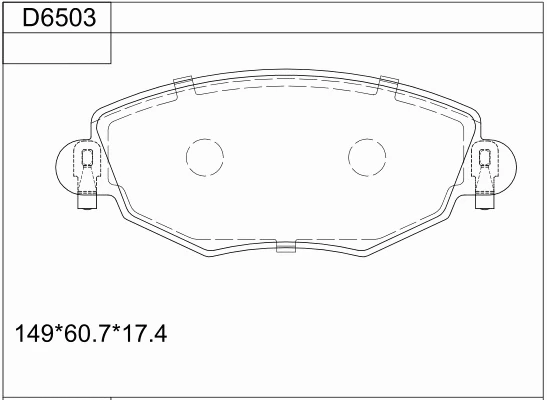 Brake Pad Set, disc brake (KD6503)
