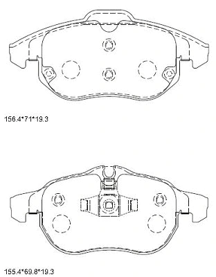 Brake Pad Set, disc brake (KD7569)