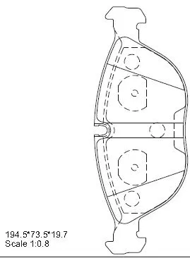 Brake Pad Set, disc brake (KD7772)