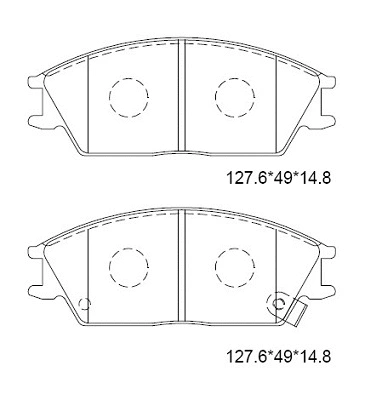 Brake Pad Set, disc brake (KD9749)