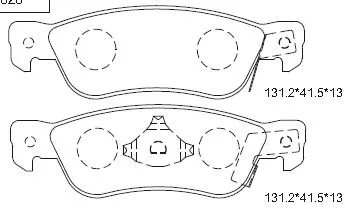 Brake Pad Set, disc brake (KD4206)