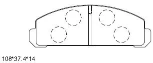 Brake Pad Set, disc brake (KD3731)
