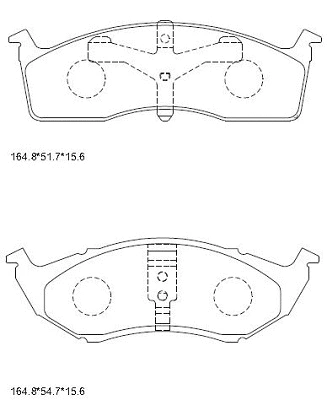 Brake Pad Set, disc brake (KD6751F)