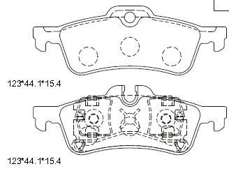Brake Pad Set, disc brake (KD7583)