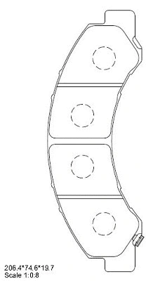 Brake Pad Set, disc brake (KD1601)