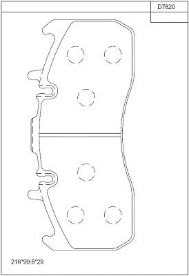 Brake Pad Set, disc brake (KD7820)