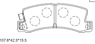 Brake Pad Set, disc brake (KD2636)