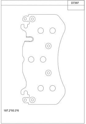 Brake Pad Set, disc brake (KD7397)