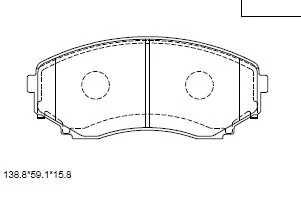Brake Pad Set, disc brake (KD3737)