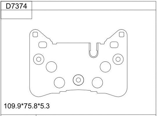 Brake Pad Set, disc brake (KD7374)