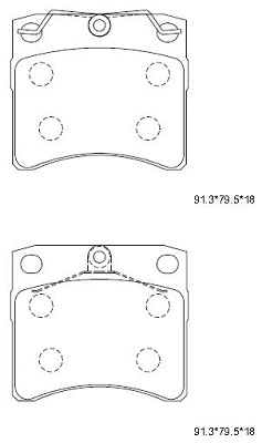 Brake Pad Set, disc brake (KD7723)