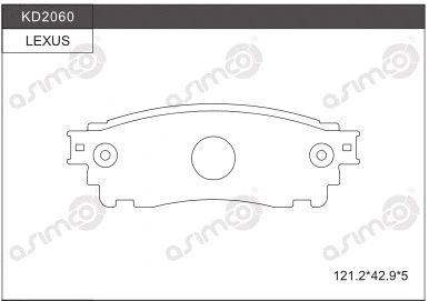 Brake Pad Set, disc brake (KD2060)