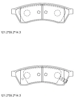 Brake Pad Set, disc brake (KD6794)