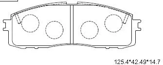 Brake Pad Set, disc brake (KD2733W)
